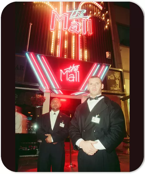 Paul Massey (right) and Ali Johnson, door staff at The Mall nightclub, High street