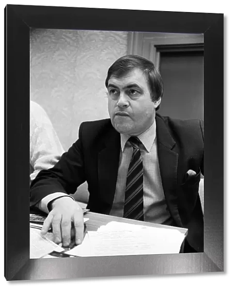 Shadow Secretary of State for Employment John Prescott. 2nd December 1985