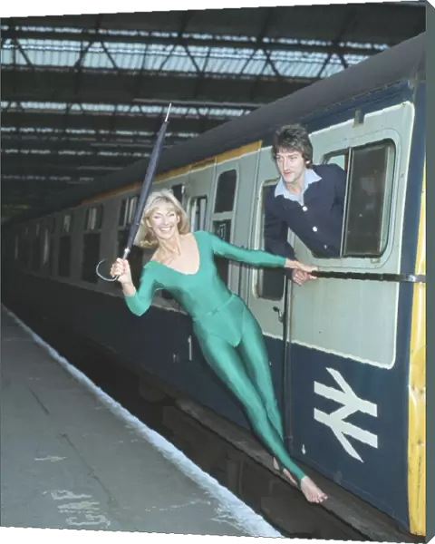 Diana Moran, keep fit expert, recruited 12 South London commuters at Waterloo Station