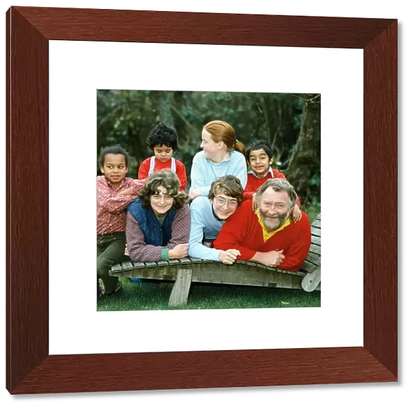 David Bellamy and his wife Rosemary with their children. 20th January 1983