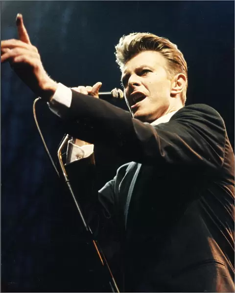 David Bowie in concert at Milton Keynes - August 1990