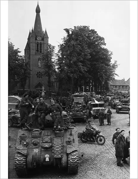 British thrust into Holland in the autumn of 1944. General view as British armoury