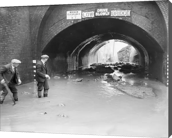 A direct hit on the Birmingham to Worcester canal at the Bournville canal tunnel