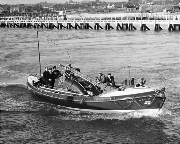 The Liverpool class RNLB motor lifeboat The Cuttle at RNLI Great Yarmouth