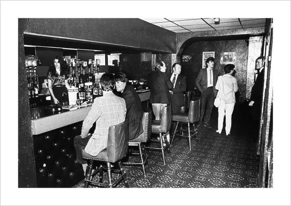 Bar at Cagneys Club, Fraser Street, Liverpool, Circa 1985
