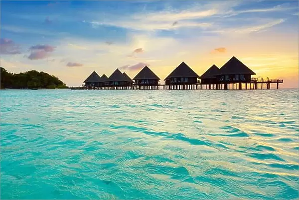 Sunset at Maldives Islands