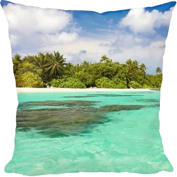 Tropical landscape at Maldives Islands, Ari Atoll