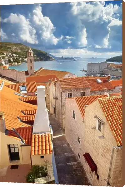 Dubrovnik, elevated view of Old Town, Croatia