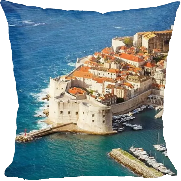 Aerial view of Dubrovnik, Croatia, Europe