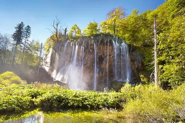 Croatia - Plitvice Lakes National Park, waterfall 'Galovacky buk'