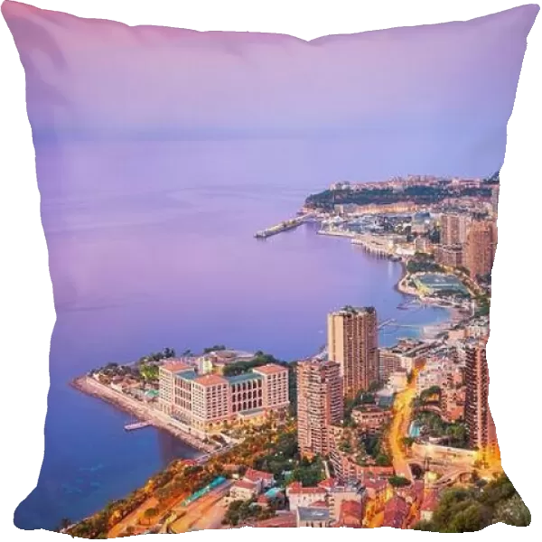 Monte Carlo, Monaco. Aerial cityscape image of Monte Carlo, Monaco during summer sunrise