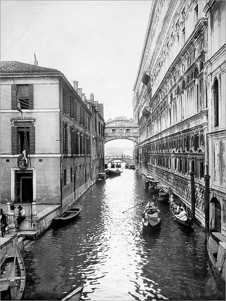 Bridge of Sighs, in Venice