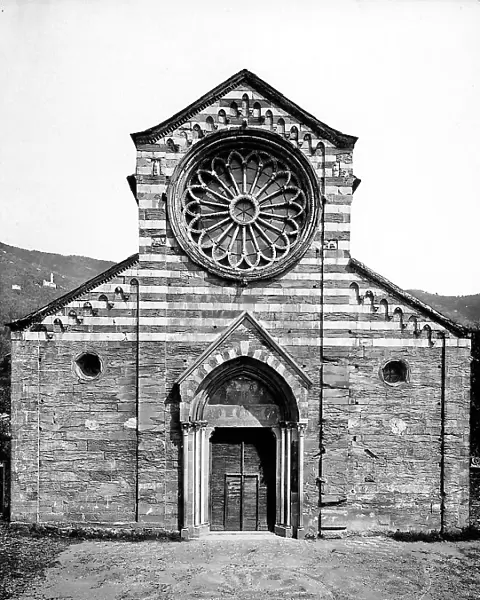 Faade of the Basilica dei Fieschi or San Salvatore, in San Salvatore dei Fieschi