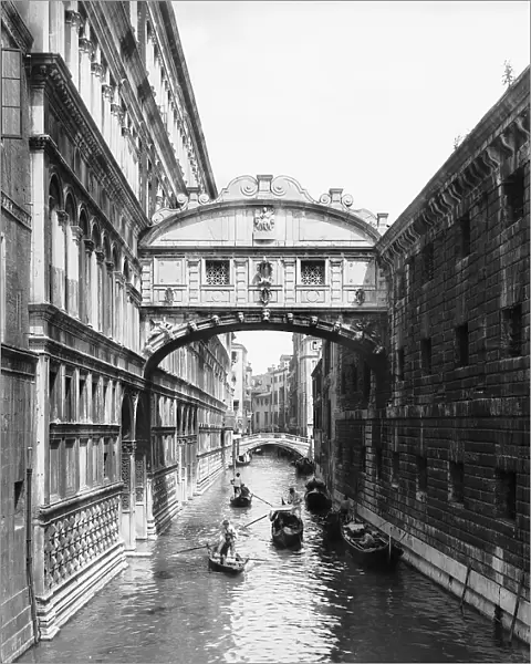 The Bridge of Sighs in Venice designed by Antonio Contin
