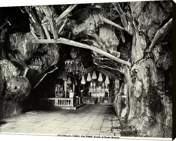 General view of the grotto of St. Rosalie, inside the Mountain Pellegrino in Palermo