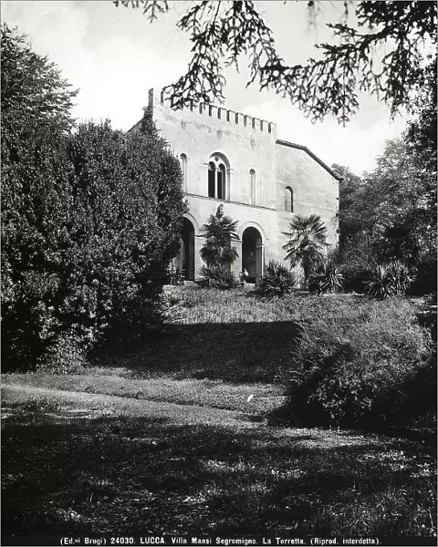 The turret of Villa Mansi in Lucca. Work by architect Muzio Oddi