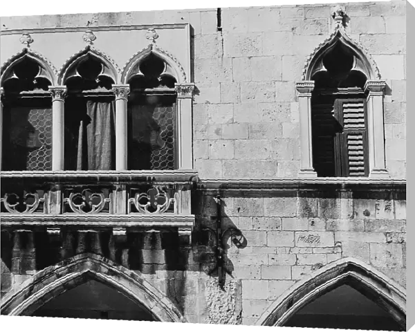 Detail of the facade of a palace in Split