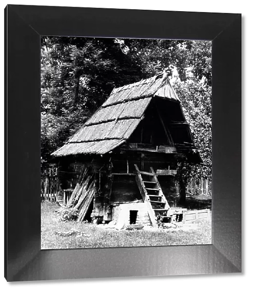 Wood hut in Katrga, Serbia