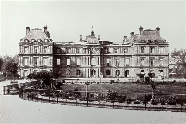 The Palais du Luxembourg in Paris, back facade overlooking the garden