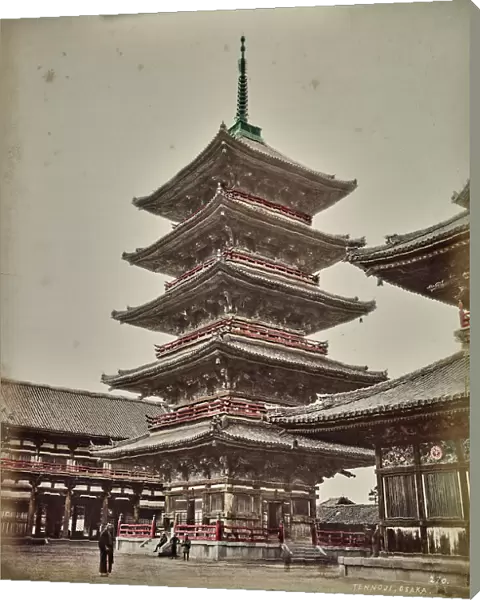 The Shintano-ji Five-storey pagoda in Osaka in Japan