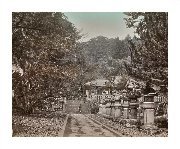 Avenue of access to a sacred Japanese area