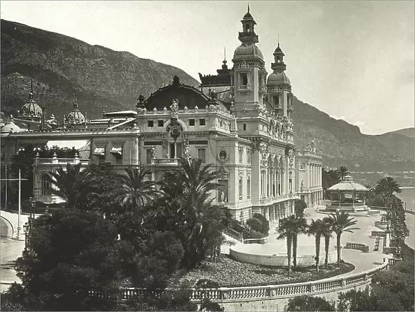 The majestic theatre of Montecarlo. Principality of Monaco, France