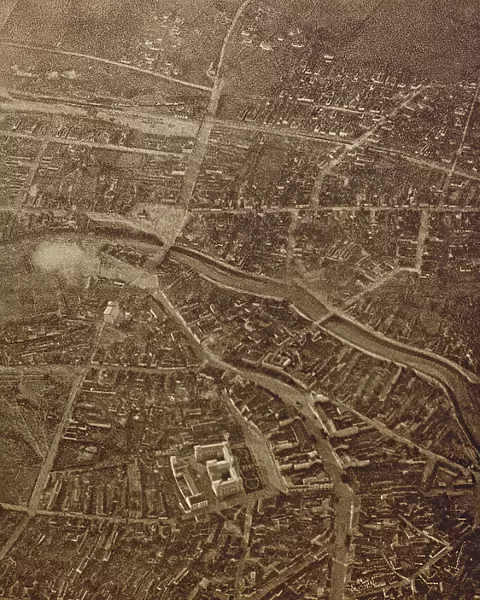 World War I: aerial view of Kragujevac