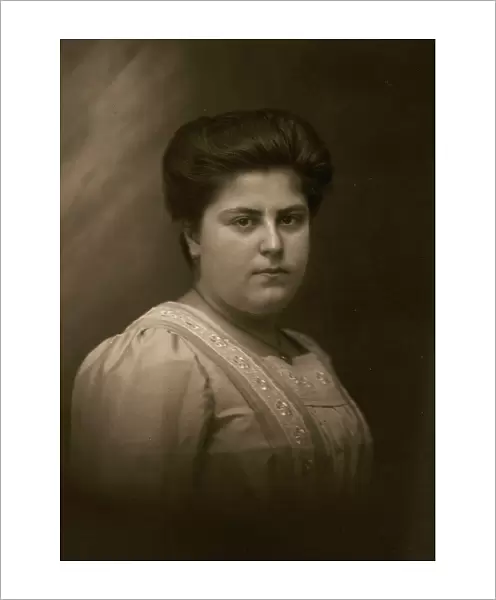 Portrait of Maria Bonmartini, daughter of Linda Murri and granddaughter of the famous doctor Augusto Murri, whose family was involved in a national resonance criminal scandal