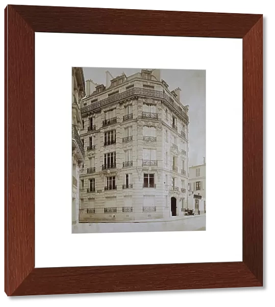 View of a building on Rue de La Tour, Paris, done by the architect Henry Sauvage