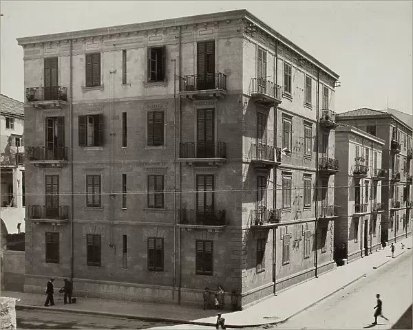 A group of buildings for railroad achieved by Sbacchi, Palermo