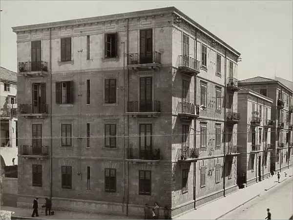 A group of buildings for railroad achieved by Sbacchi, Palermo