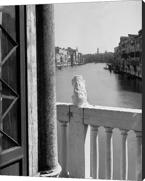 The Grand Canal seen from the window of a building, Venice