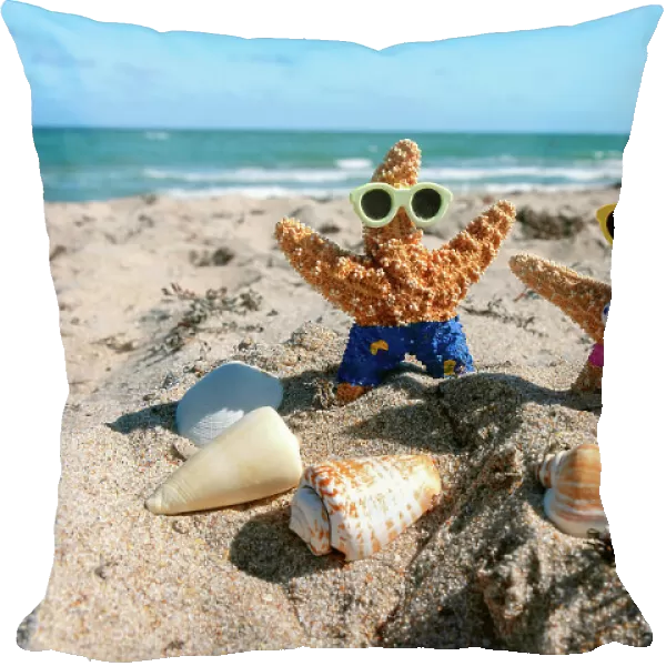 Starfish couple vacationing in Florida