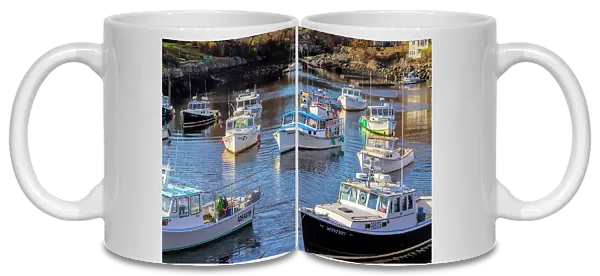 USA, Maine, Ogunquit, Lobster Boats on Perkins Cove