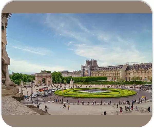 France, Paris, Arc de Triumph du Carrousel, Place du Carrousel