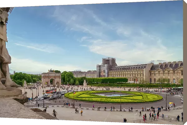 France, Paris, Arc de Triumph du Carrousel, Place du Carrousel