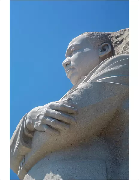 Washington, D.C. Closeup of Martin Luther King Jr. Memorial