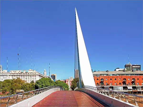Argentina, Buenos Aires, Puente de la Mujer, Puerto Madero