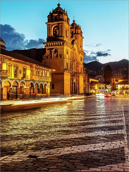 Peru, Cuzco City, cathedral at Plaza de Armas