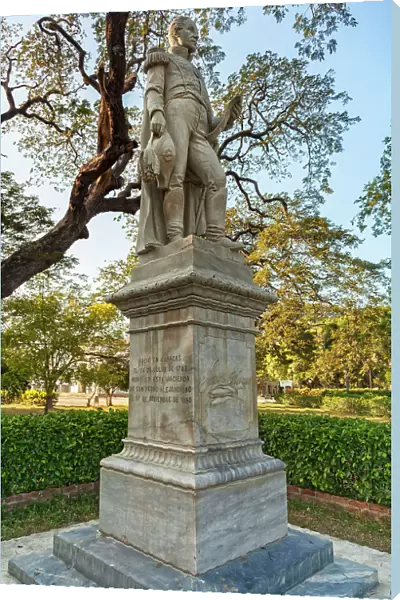 Colombia, Santa Marta, Simon Bolivar Statue at Quinta de San Pedro Alejandrino