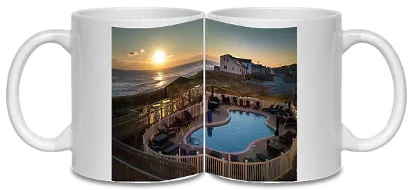 North Carolina, Outer Banks, Ocean front in Kitty Hawk