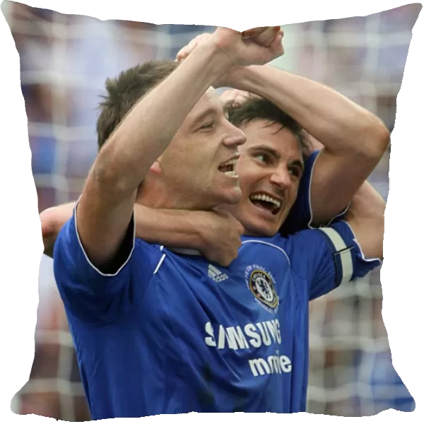 Chelsea's Unforgettable FA Cup Victory: Lampard and Terry's Emotional Celebration vs Manchester United (Wembley Stadium, 2007)