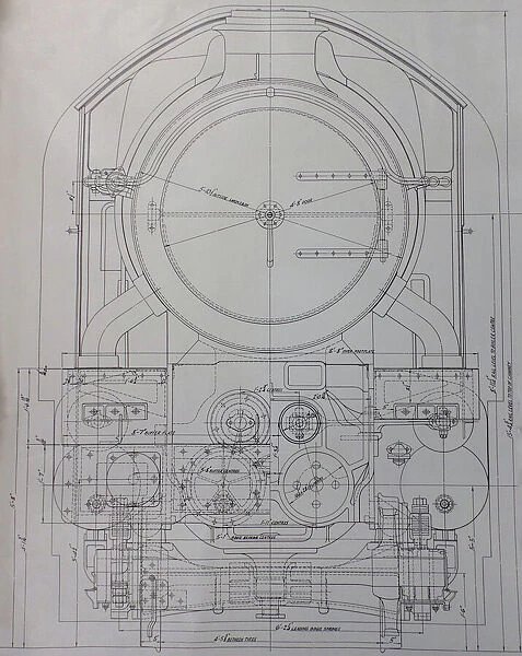 design drawing king class locomotive 1927