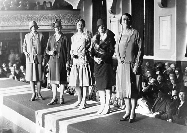 Fashion Show in the Mechanics Institute c. 1920s