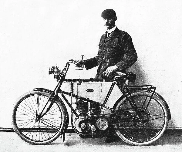3 HP Raleigh motorcycle, early 1900s