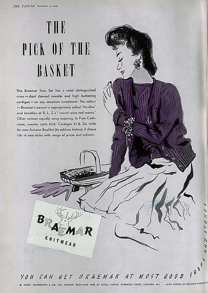 Advert for Braemar Knitwear