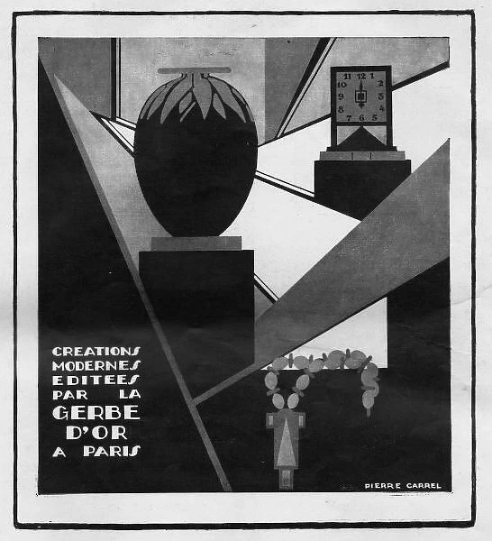 Advert for modern creations by Gerbe d Or, 1920s, Paris