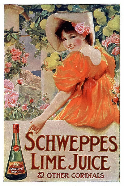 Advert, Schweppes Lime Juice Cordial