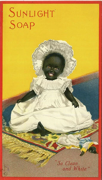 Advert, Sunlight Soap, black baby girl and doll