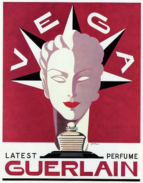 Advert for Vega perfume by Guerlain 1937